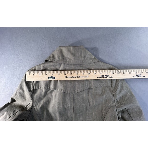 Rag & Bone Double Breasted Plaid Trench Coat Women's 6 Classic - Picture 12 of 14